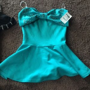 Teal/greenish top